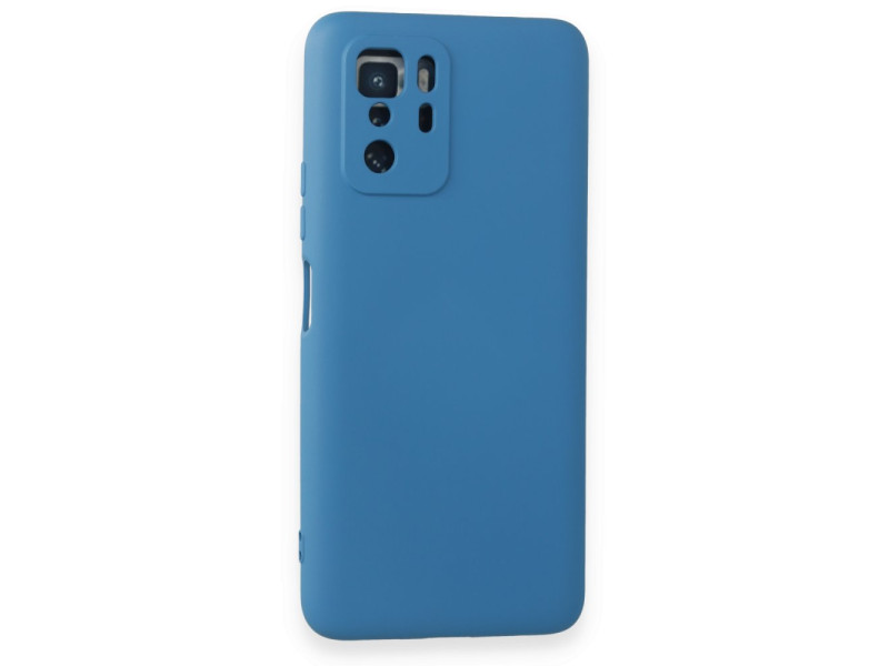 Newface Xiaomi Poco X3 GT Kılıf Nano içi Kadife Silikon - Mavi