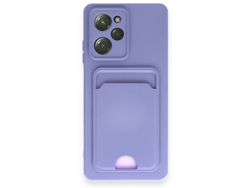 Newface Xiaomi Poco X5 Pro 5G Kılıf Kelvin Kartvizitli Silikon - Lila