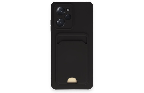 Newface Xiaomi Poco X5 Pro 5G Kılıf Kelvin Kartvizitli Silikon - Siyah