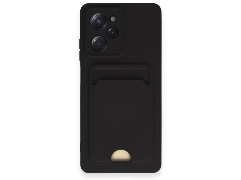 Newface Xiaomi Poco X5 Pro 5G Kılıf Kelvin Kartvizitli Silikon - Siyah