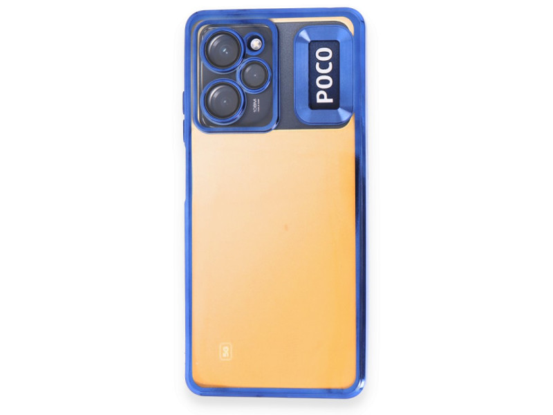 Newface Xiaomi Poco X5 Pro 5G Kılıf Slot Silikon - Mavi