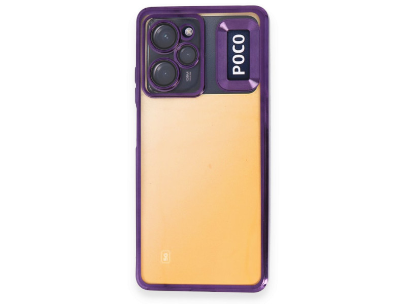 Newface Xiaomi Poco X5 Pro 5G Kılıf Slot Silikon - Mor