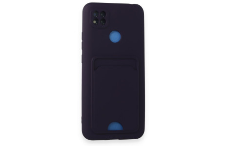 Newface Xiaomi Redmi 9C Kılıf Kelvin Kartvizitli Silikon - Derin Mor