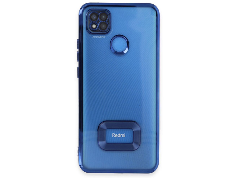 Newface Xiaomi Redmi 9C Kılıf Slot Silikon - Mavi