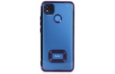 Newface Xiaomi Redmi 9C Kılıf Slot Silikon - Mor