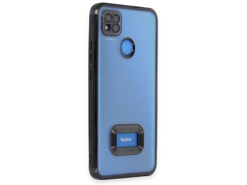 Newface Xiaomi Redmi 9C Kılıf Slot Silikon - Siyah