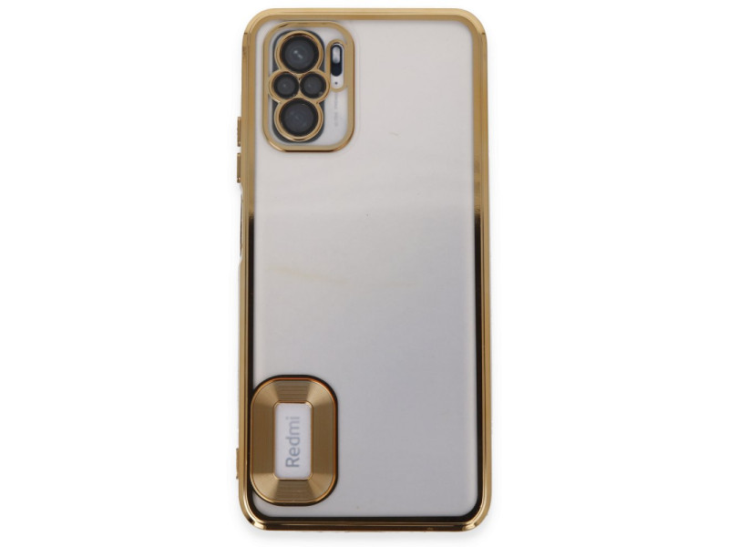 Newface Xiaomi Redmi Note 10 Kılıf Slot Silikon - Gold