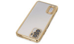 Newface Xiaomi Redmi Note 10 Kılıf Slot Silikon - Gold