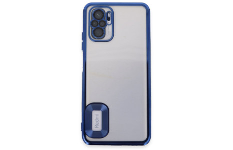 Newface Xiaomi Redmi Note 10 Kılıf Slot Silikon - Mavi