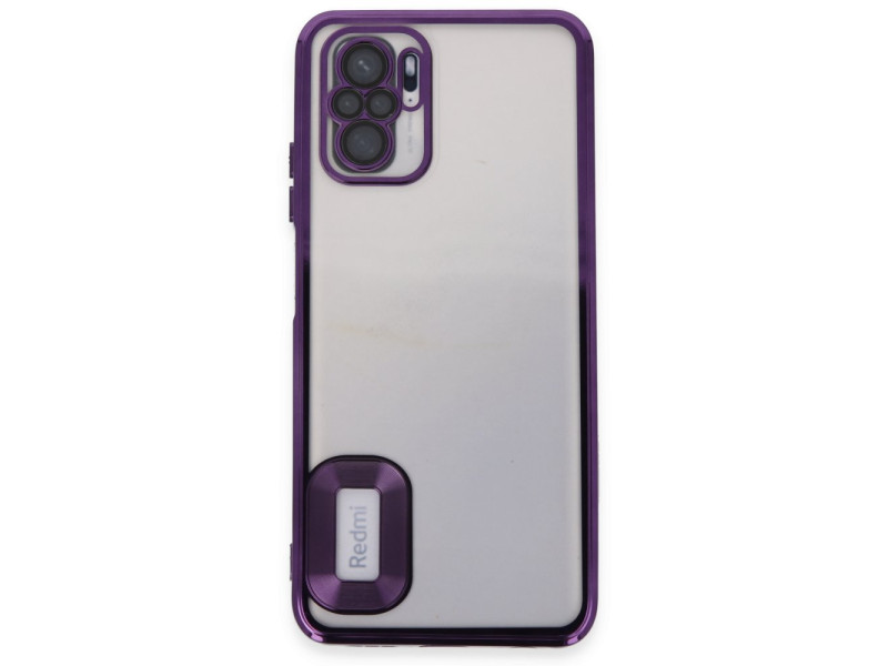 Newface Xiaomi Redmi Note 10 Kılıf Slot Silikon - Mor