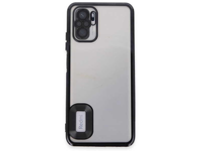 Newface Xiaomi Redmi Note 10 Kılıf Slot Silikon - Siyah