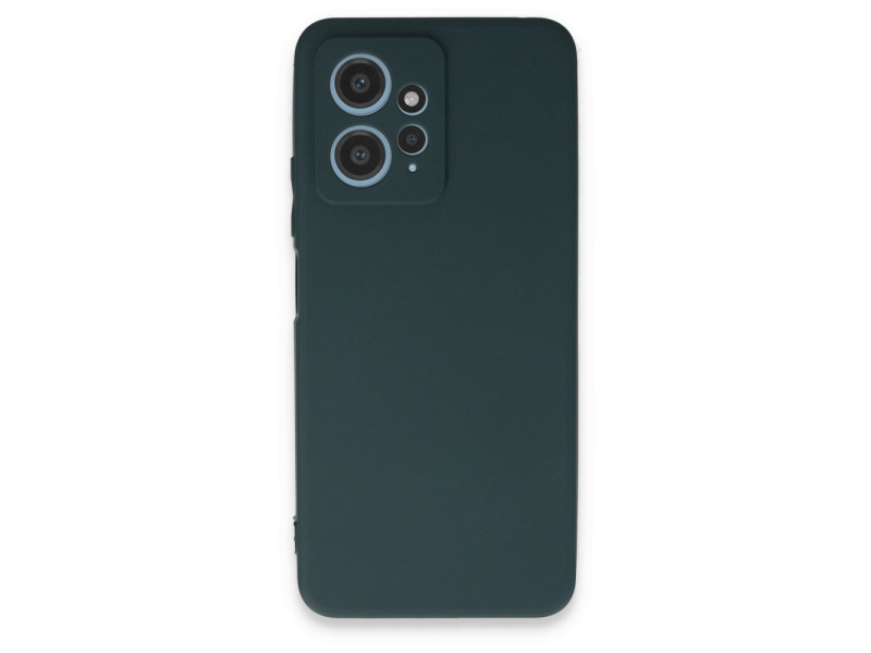 Newface Xiaomi Redmi Note 12 4G Kılıf First Silikon - Koyu Yeşil