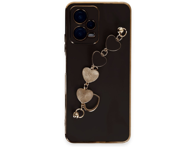 Newface Xiaomi Redmi Note 12 5G Kılıf Esila Silikon - Siyah