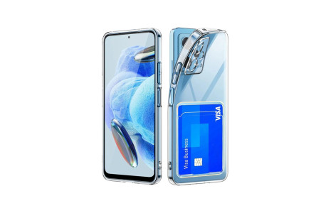 Newface Xiaomi Redmi Note 12 5G Kılıf Kart Şeffaf Silikon - Şeffaf