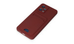 Newface Xiaomi Redmi Note 12 5G Kılıf Kelvin Kartvizitli Silikon - Bordo
