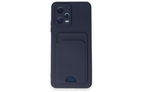 Newface Xiaomi Redmi Note 12 5G Kılıf Kelvin Kartvizitli Silikon - Lacivert