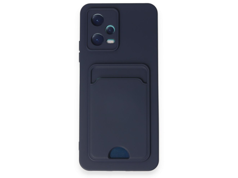 Newface Xiaomi Redmi Note 12 5G Kılıf Kelvin Kartvizitli Silikon - Lacivert