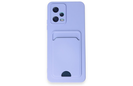 Newface Xiaomi Redmi Note 12 5G Kılıf Kelvin Kartvizitli Silikon - Lila