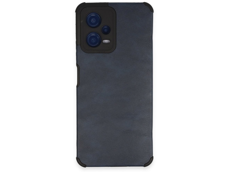 Newface Xiaomi Redmi Note 12 5G Kılıf Loop Deri Silikon - Lacivert