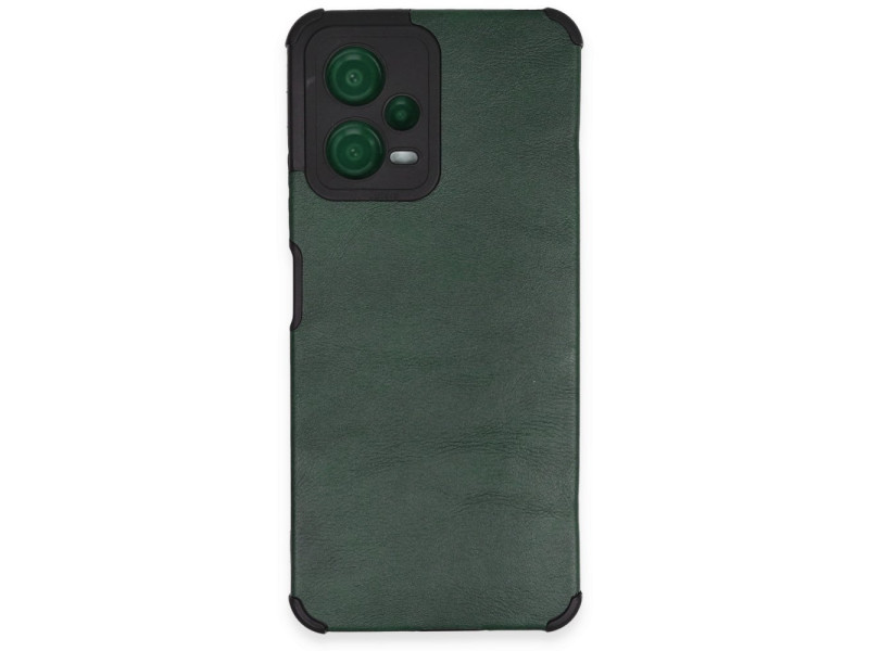 Newface Xiaomi Redmi Note 12 5G Kılıf Loop Deri Silikon - Yeşil