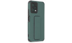Newface Xiaomi Redmi Note 12 5G Kılıf Mega Standlı Silikon - Yeşil
