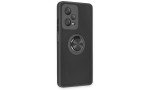 Newface Xiaomi Redmi Note 12 5G Kılıf Montreal Yüzüklü Silikon Kapak - Siyah