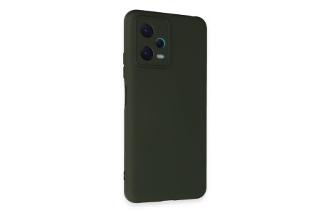 Newface Xiaomi Redmi Note 12 5G Kılıf Nano içi Kadife Silikon - Koyu Yeşil
