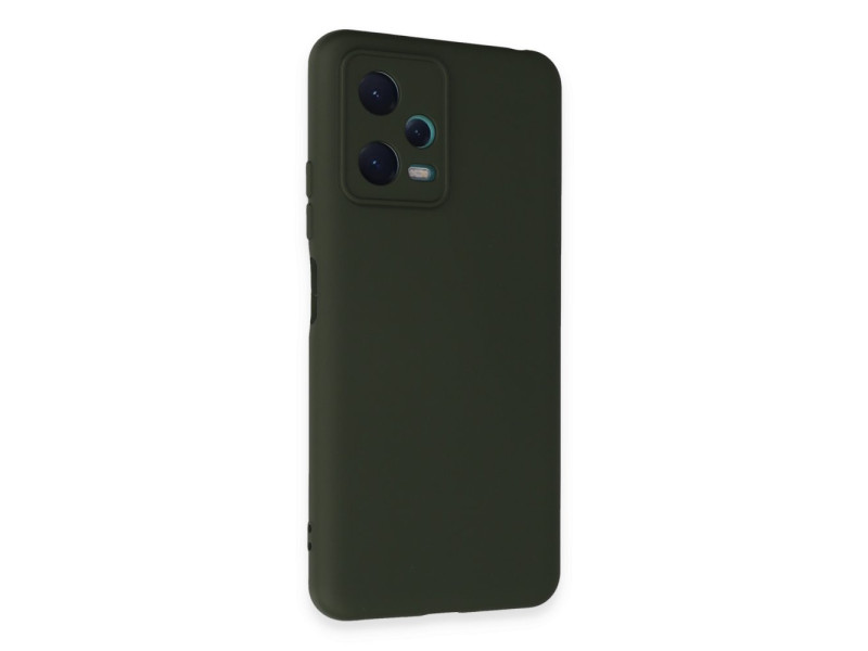 Newface Xiaomi Redmi Note 12 5G Kılıf Nano içi Kadife Silikon - Koyu Yeşil