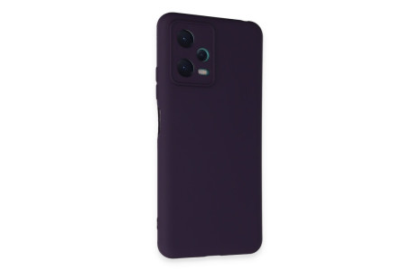 Newface Xiaomi Redmi Note 12 5G Kılıf Nano içi Kadife Silikon - Mor