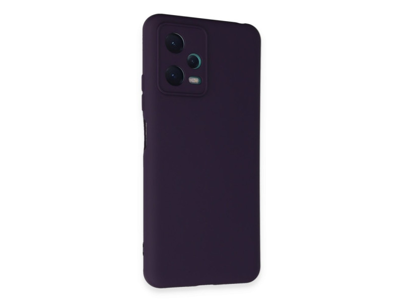 Newface Xiaomi Redmi Note 12 5G Kılıf Nano içi Kadife Silikon - Mor