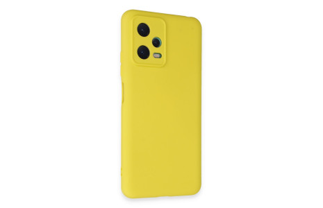 Newface Xiaomi Redmi Note 12 5G Kılıf Nano içi Kadife Silikon - Sarı