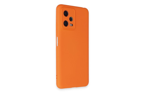 Newface Xiaomi Redmi Note 12 5G Kılıf Nano içi Kadife Silikon - Turuncu