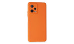 Newface Xiaomi Redmi Note 12 5G Kılıf Nano içi Kadife Silikon - Turuncu