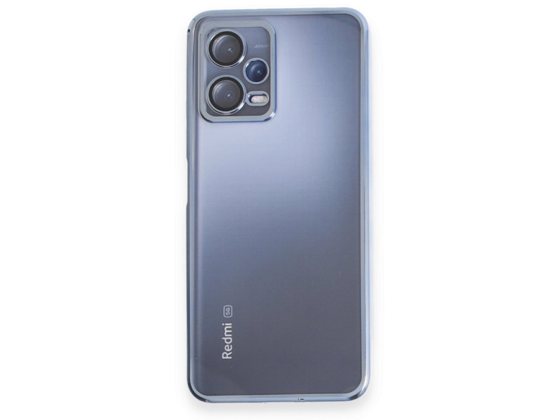 Newface Xiaomi Redmi Note 12 5G Kılıf Razer Lensli Silikon - Açık Mavi