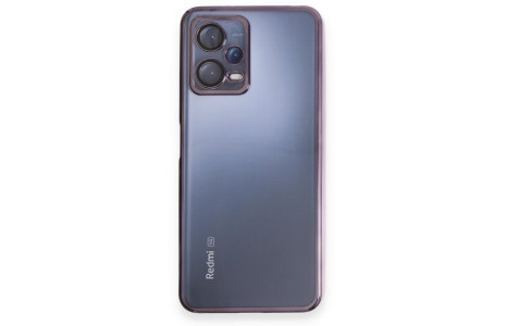 Newface Xiaomi Redmi Note 12 5G Kılıf Razer Lensli Silikon - Mor