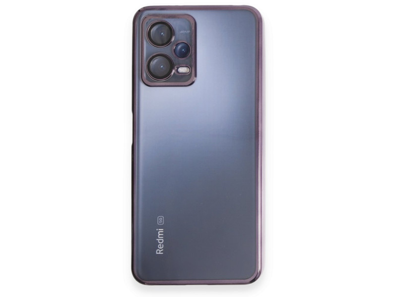 Newface Xiaomi Redmi Note 12 5G Kılıf Razer Lensli Silikon - Mor