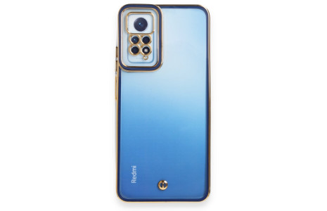 Newface Xiaomi Redmi Note 12 Pro 4G Kılıf Liva Lens Silikon - Mavi