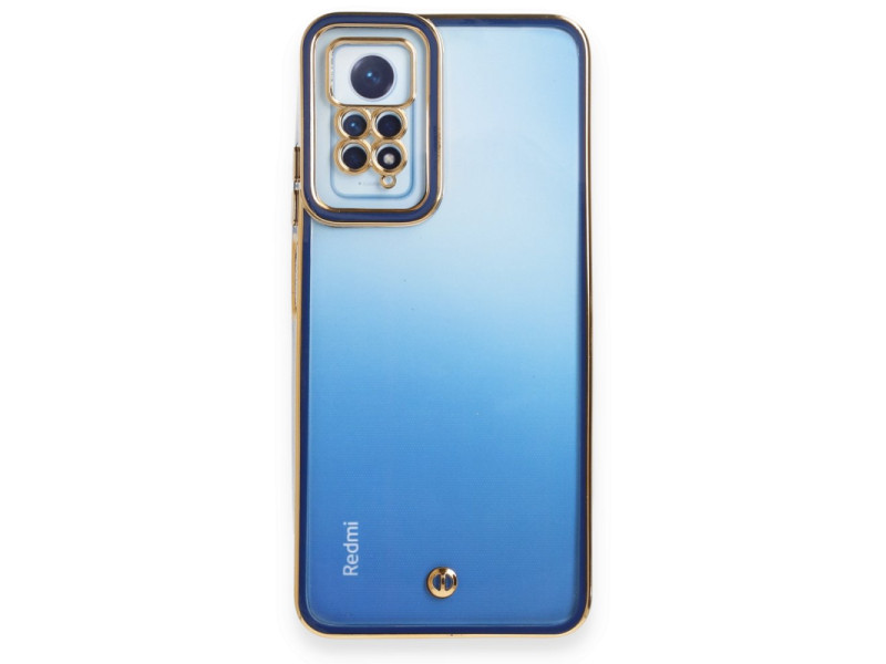 Newface Xiaomi Redmi Note 12 Pro 4G Kılıf Liva Lens Silikon - Mavi