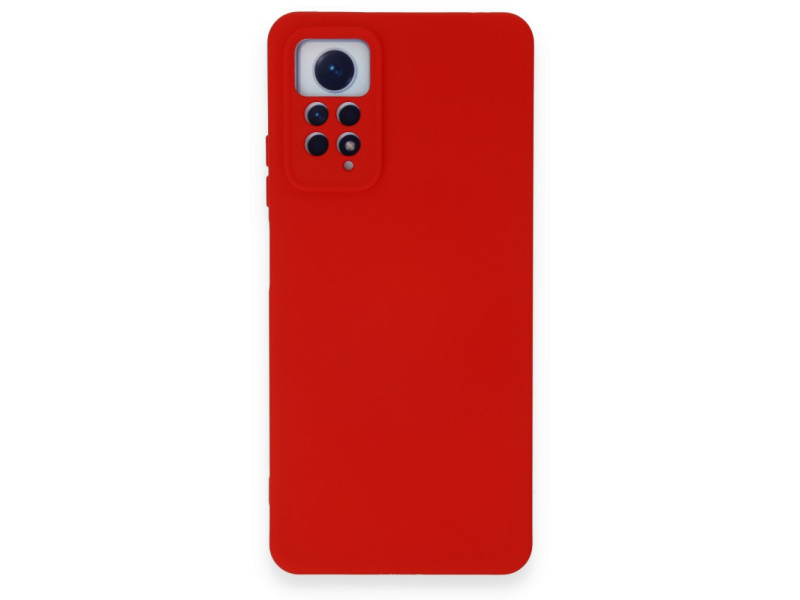 Newface Xiaomi Redmi Note 12 Pro 4G Kılıf Nano içi Kadife Silikon - Kırmızı