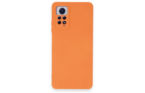 Newface Xiaomi Redmi Note 12 Pro 4G Kılıf Nano içi Kadife Silikon - Turuncu