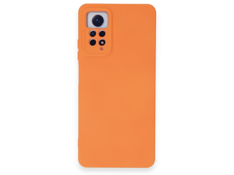 Newface Xiaomi Redmi Note 12 Pro 4G Kılıf Nano içi Kadife Silikon - Turuncu
