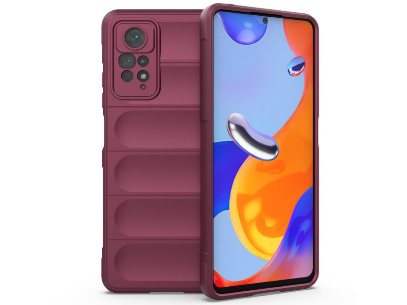 Newface Xiaomi Redmi Note 12 Pro 4G Kılıf Optimum Silikon - Bordo