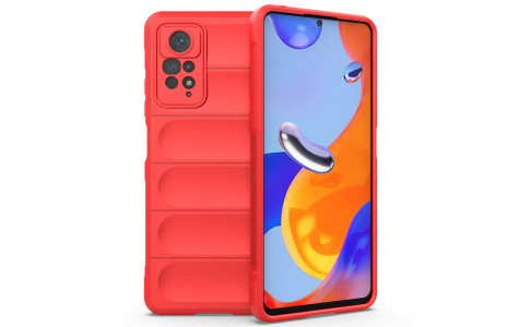 Newface Xiaomi Redmi Note 12 Pro 4G Kılıf Optimum Silikon - Kırmızı