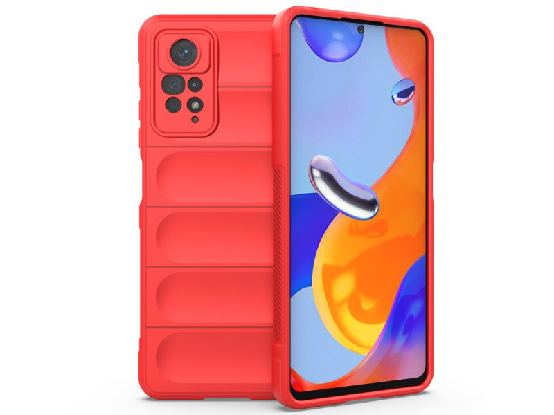 Newface Xiaomi Redmi Note 12 Pro 4G Kılıf Optimum Silikon - Kırmızı