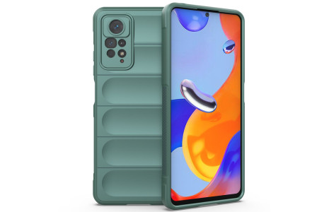 Newface Xiaomi Redmi Note 12 Pro 4G Kılıf Optimum Silikon - Koyu Yeşil