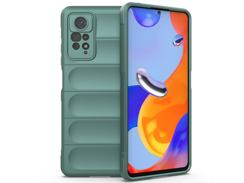 Newface Xiaomi Redmi Note 12 Pro 4G Kılıf Optimum Silikon - Koyu Yeşil