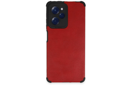 Newface Xiaomi Redmi Note 12 Pro 5G Kılıf Loop Deri Silikon - Kırmızı