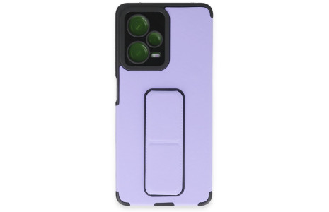 Newface Xiaomi Redmi Note 12 Pro 5G Kılıf Mega Standlı Silikon - Lila