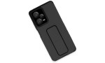Newface Xiaomi Redmi Note 12 Pro 5G Kılıf Mega Standlı Silikon - Siyah