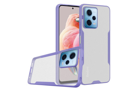 Newface Xiaomi Redmi Note 12 Pro 5G Kılıf Platin Silikon - Lila